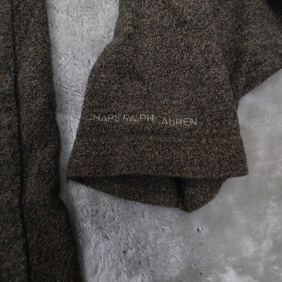 Chaps Ralph Lauren Vintage Men's Brown V Neck Sweater size XL - Picture 3 of 7